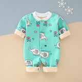 Baby Onesie Fleece Boneless Fall Winter Climbing Milk Silk Rompers