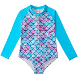 Kid Girls Swimsuit One-piece Sunscreen Beach Mermaid Swimwear
