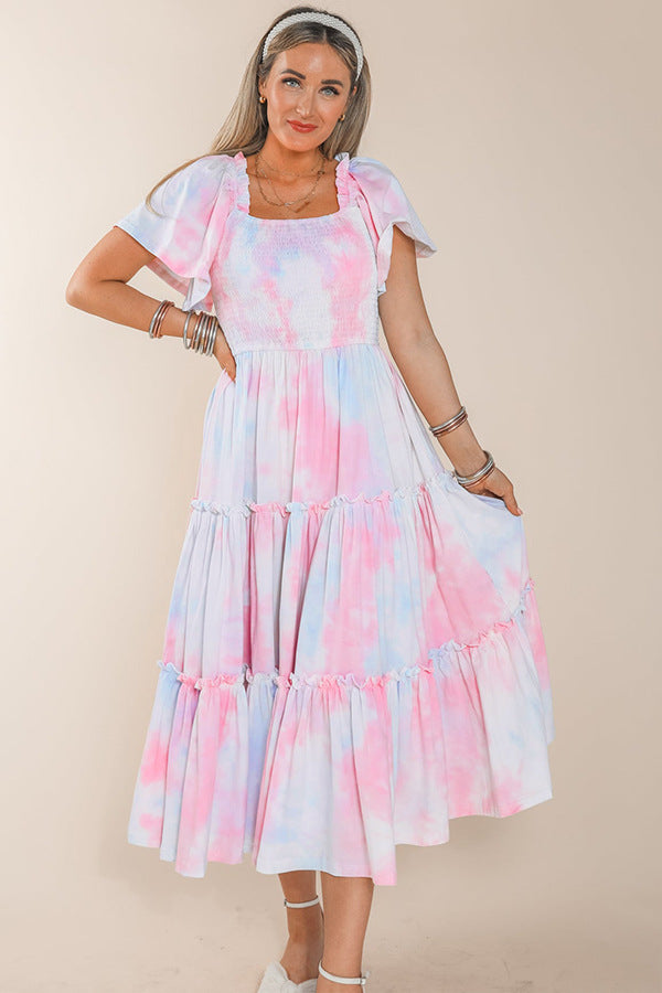 Family Matching Parent-child Sweet Leisure Holiday Dresses