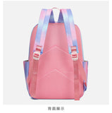 Kid Gradient Rainbow School Bag Large Capacity Backpack 3 Pcs Sets