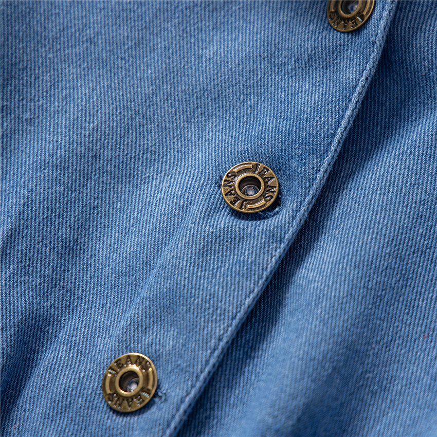 1-6Y Kid Baby Girls Denim Jacket Coats Cardigan Top