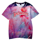 Kid Boy Backwoods Galaxy 3D Hoodies Pullover Short Sleeve Sweatshirt