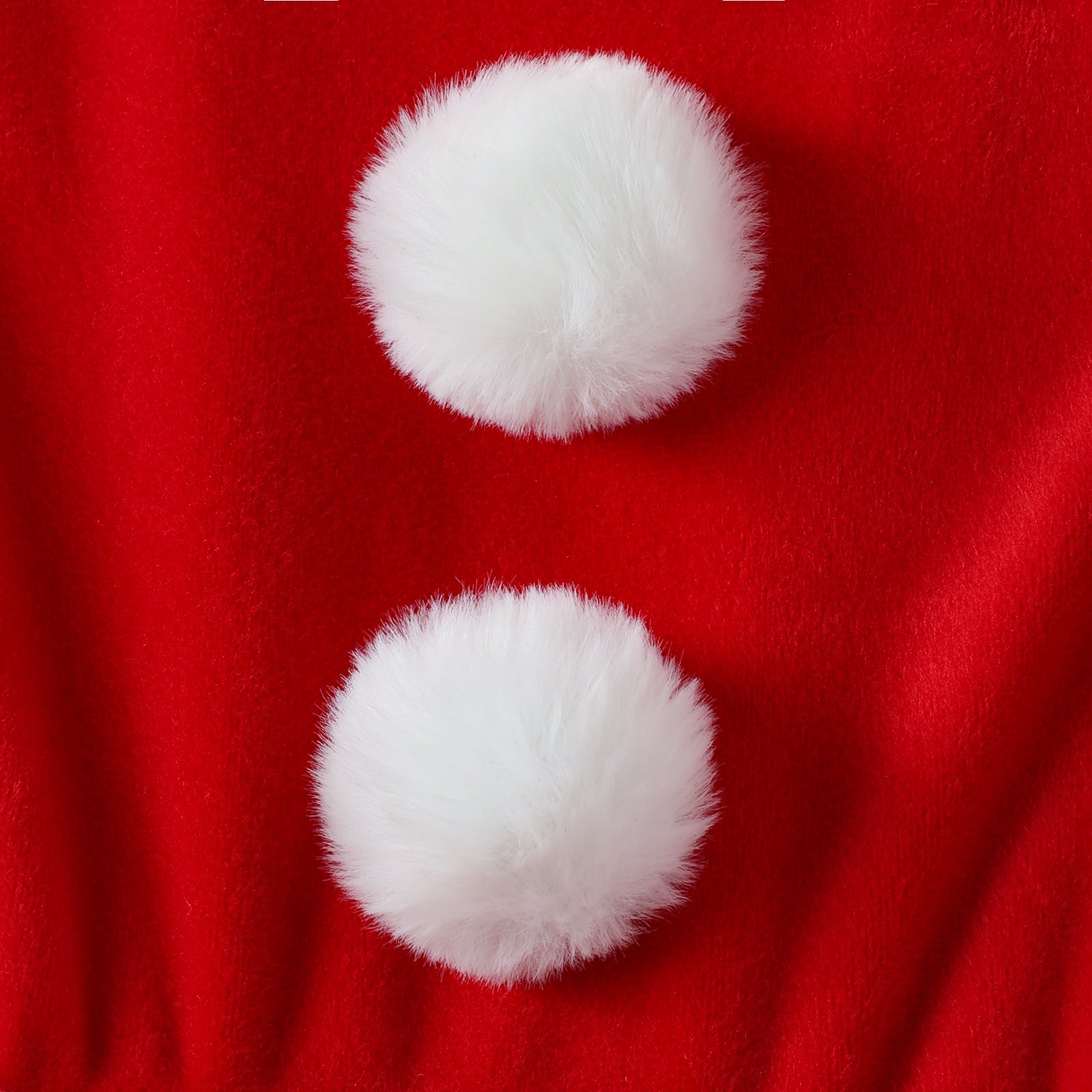 Kid Baby Girls Christmas Red Fox Velvet Hooded Dresses