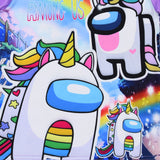 Kid Boy Space Werewolf Kills Among Us Suit Short-sleeved Pajamas