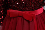 Kid Girl Princess Host Sequin Gauze Wedding Pompous Dresses