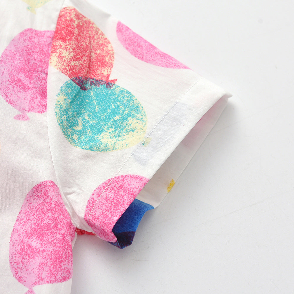 Kid Baby Boy Girl Creative Sibling Korean Printed Outfits 2 Pcs Sets