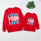Family Matching Parent-child Father-son Round Neck Long Sleeves Shirts