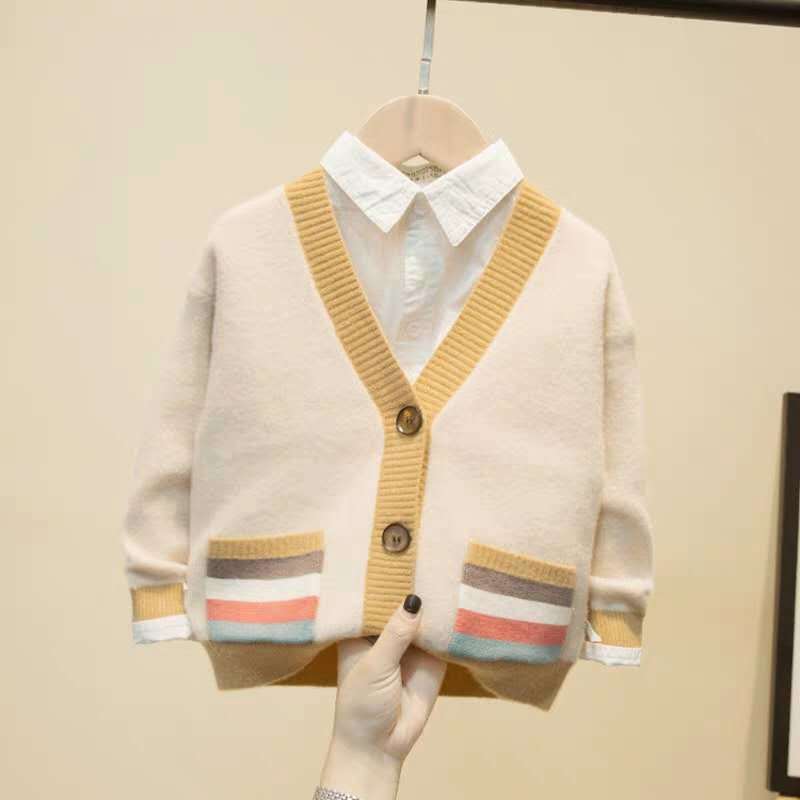 Boys Spring Autumn Fashion Sweater Coat