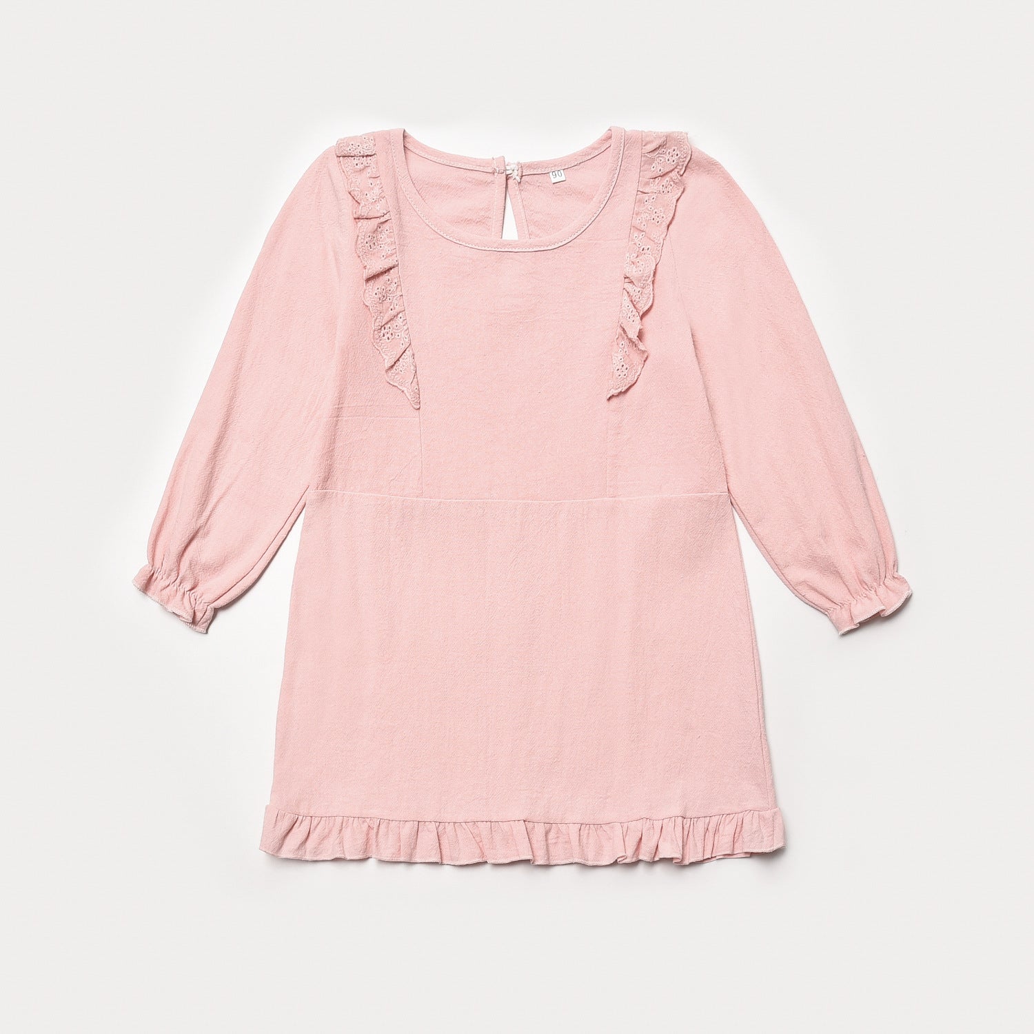 Family Matching Parent-child Long-sleeved Ruffled Mother Daughter Dress