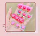 Kid Girl Heart Hair Clip Duck Clip Headpiece Hair Accessory Headwear