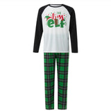 Family Parent-Child Letter Print Christmas Pajama Sets