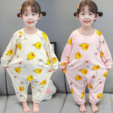 Baby Girl One-piece Autumn Winter Frothed Cartoon Pajamas