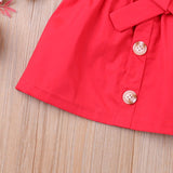 Baby Girl Love Pearl Short Sleeve  Summer New 2 Pcs Set