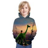 Children Kid 3D Printed Dinosaur Pattern Hoodie