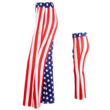 Family Matching Mother Daughter Flared Pants Independent Day Bottoms