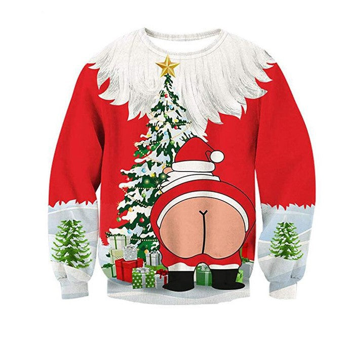 Kid 3D Printed Round Neck Christmas Fashion Hoodie
