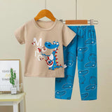 Kid Baby Boy Short Sleeve Home Wear Summer Pajamas
