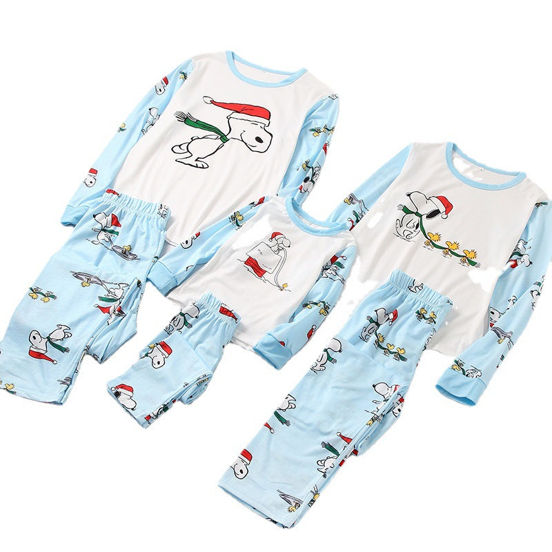 Family Matching Christmas Snoopy Print Pajamas