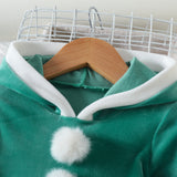 Kid Baby Girl Christmas Winter Silver Fox Velvet Dresses
