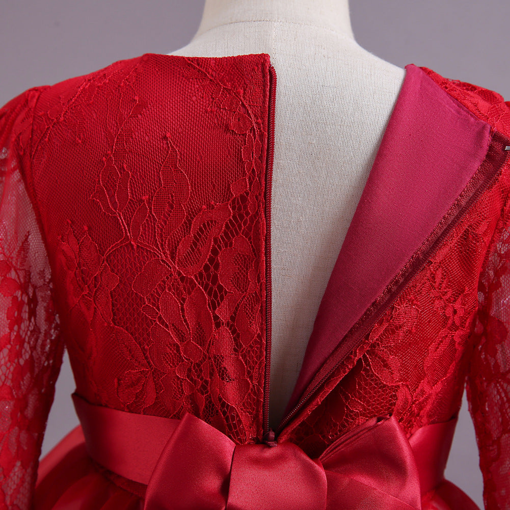 Kid Girl Princess Poncho Christmas Dresses