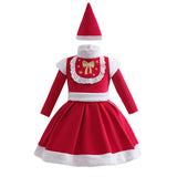 Kid Baby Girl Christmas Santa Claus Suits 2 Pcs Sets