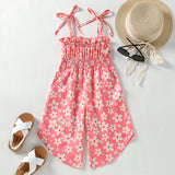 Kid Baby Girl Harness Jumpsuit Summer Pants