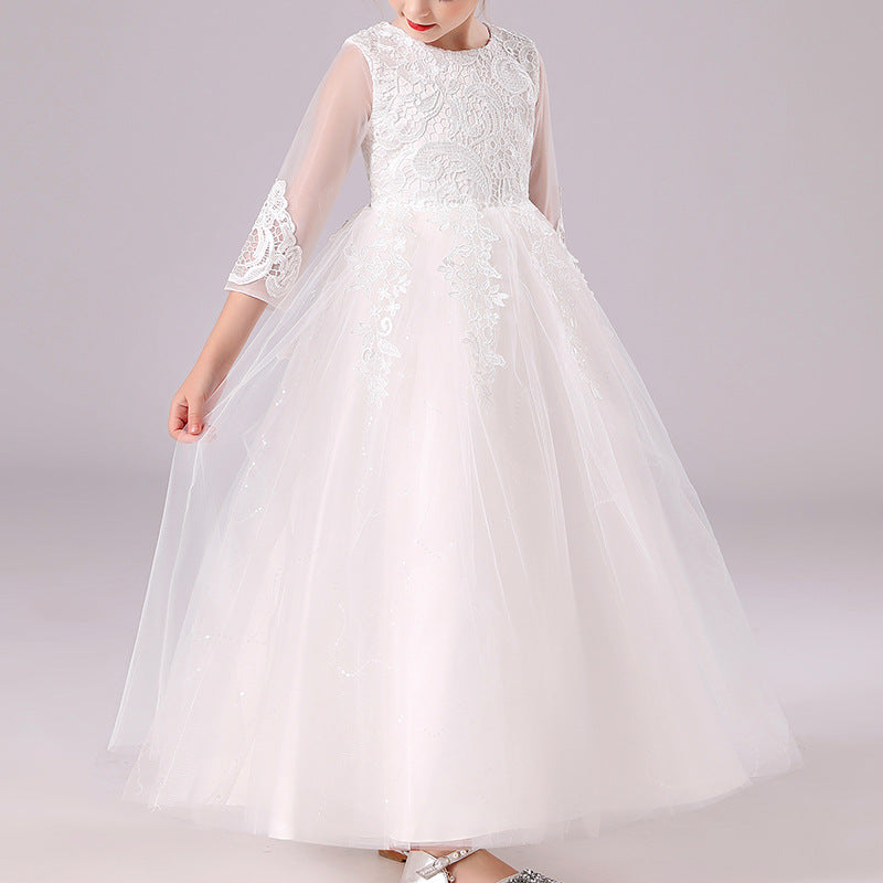 Kid Girl Autumn Spring Princess Formal Dresses