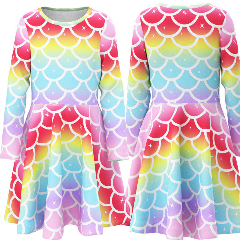 Kid Baby Girl Princess Mermaid Animal Unicorn Dress