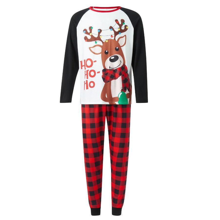 Family Autumn Parent-Child Loose Christmas Pajamas