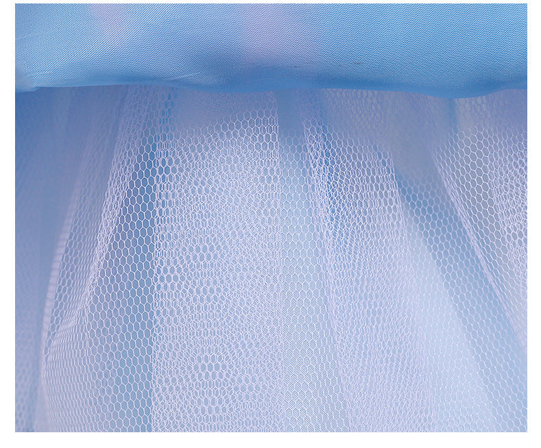 Kid Baby Girl Sleeveless Mesh Casual Flower Dresses