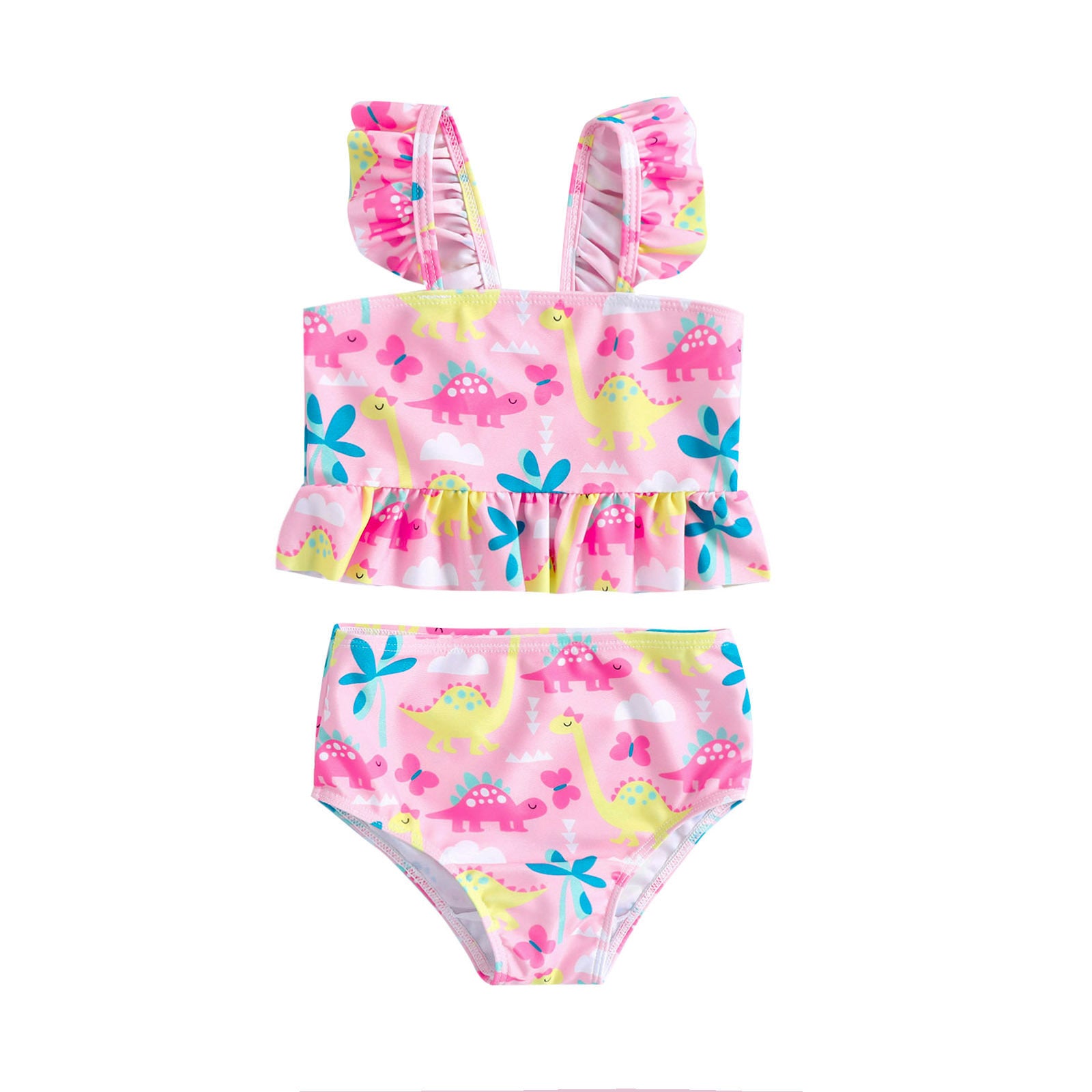 Kid Baby Girl Swimsuit Summer Fashion Split Cartoon Animal Print Bikini