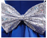 Kid Girl Princess Double Shoulder Bubble Sleeve Layer Bow Dresses