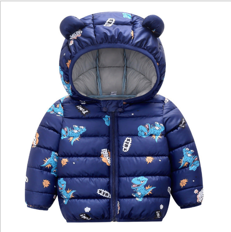 Kid Baby Boy Girl Cotton Jacket Cotton-padded Jacket Light Down Coat