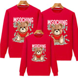 Family Matching Parent-child Spring Autumn Uniform Sports Hoodie