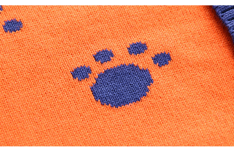 Kid Baby Boys Cardigan Tiger Open Button Lettered Sweaters