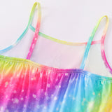 Kid Baby Girls Suspenders Spring Jumpsuit Rainbow Unicorn Fashion Pants