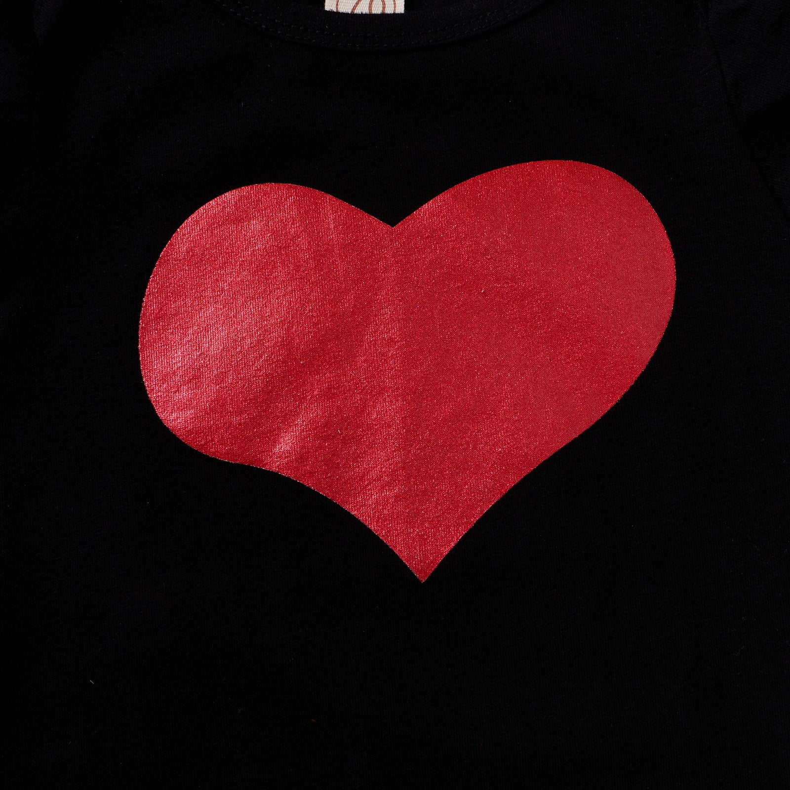 Baby Girl Valentine Spring Love Short Sleeve Sequins Gauze 3 Pcs Set