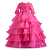 Kid Girl Princess Poncho Christmas Dresses