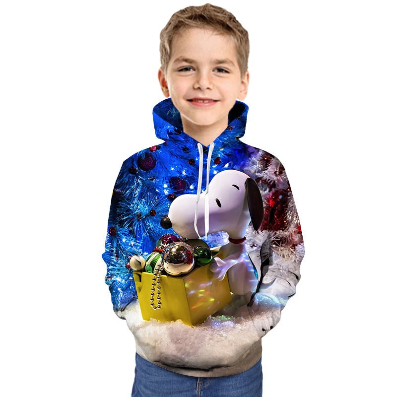 Kid Boy Girl 3D Dog Printed Fashion Hoodie