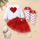Baby Girl Hattie Love Valentine's Day 3 Pcs Sets