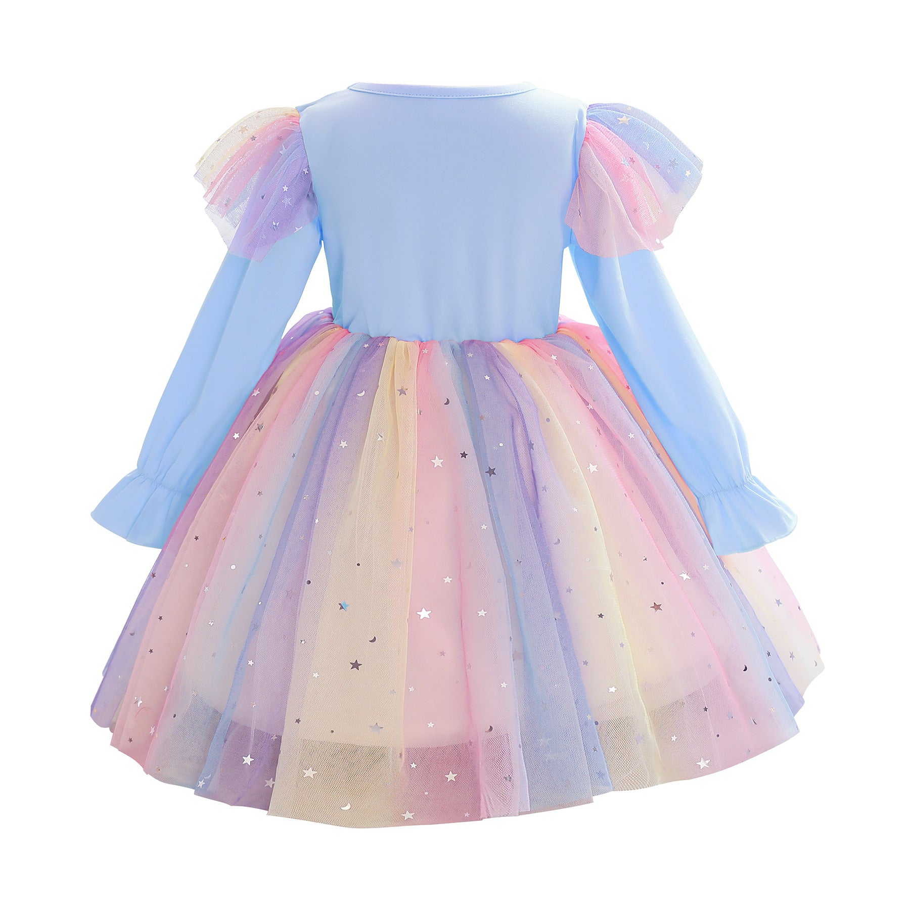 Kid Girl Spring Autumn Long Sleeve Unicorn Birthday Dresses
