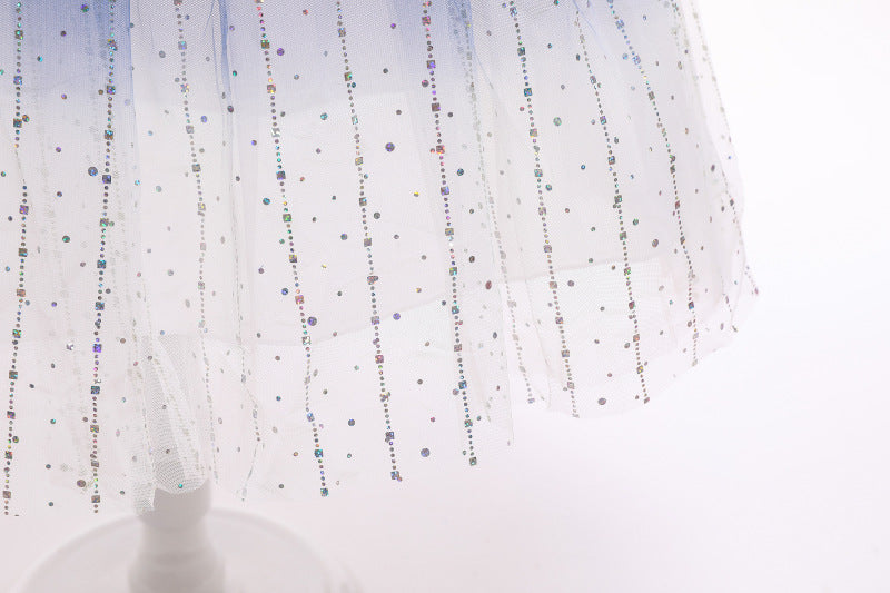 Kid Girl Long Sleeve Autumn Birthday Princess Piano Performance Dresses