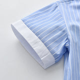 Kid Baby Boy Suit British Gentlemen Summer Cotton 4 Pcs Set