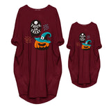 Family Matching Parent-child Autumn Halloween Mother-daughter Dress