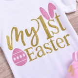 Easter Baby Suit Haki Set 4 Pcs