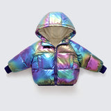 Kid Padded Down Winter Reflective Washless Cotton Lamb Fleece Coat
