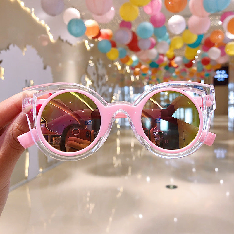 Kid Girl Sunglasses Cute Sunblock Polarizing Tide Cartoon Glasses