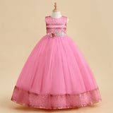 Kid Girl Princess Peng Gauze Piano Playing Dresses