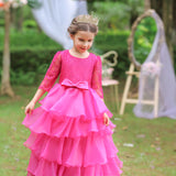 Kid Girl Princess Poncho Christmas Dresses