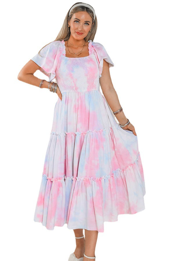 Family Matching Parent-child Sweet Leisure Holiday Dresses